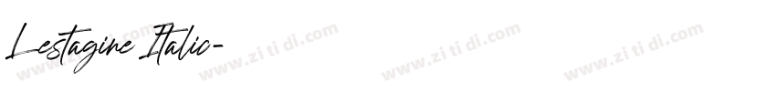Lestagine Italic字体转换